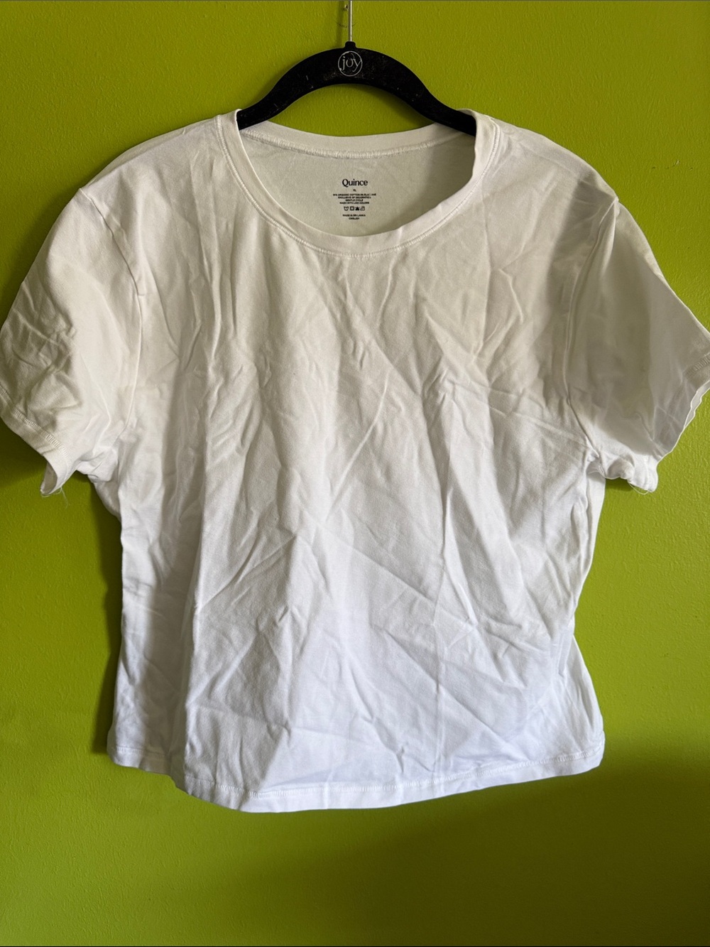 NWT Quince Basic White Crew Neck T Shirt Size XL